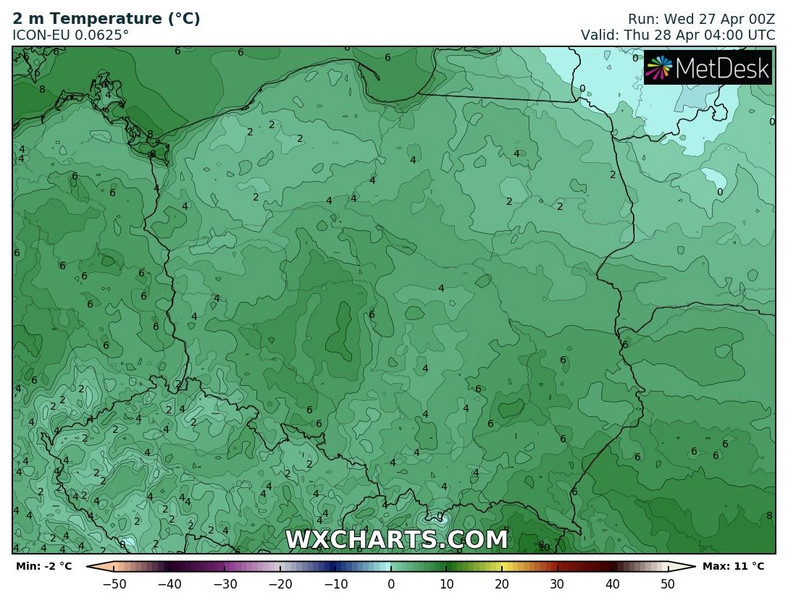 Nad ranem będzie zimno, z przymrozkami