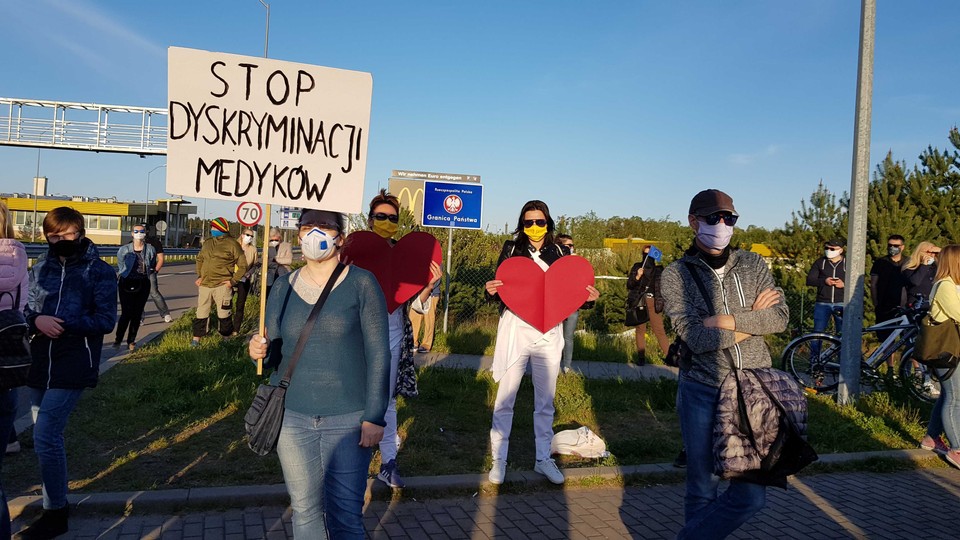 Protest lekarzy na granicy