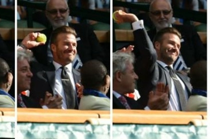 Beckham skradł show na Wimbledonie