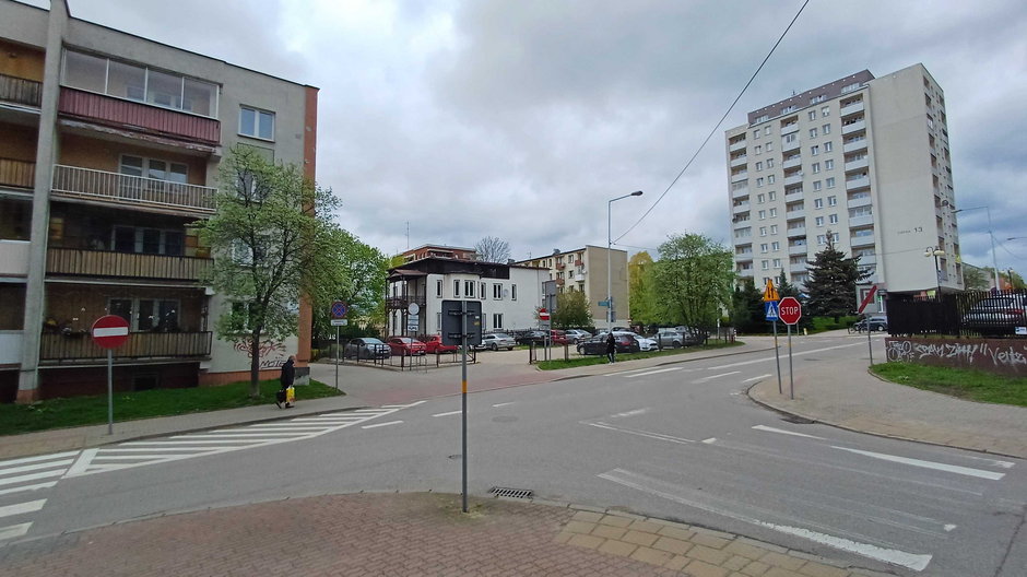 Białystok, róg ulic Ciepłej i Ogrodowej