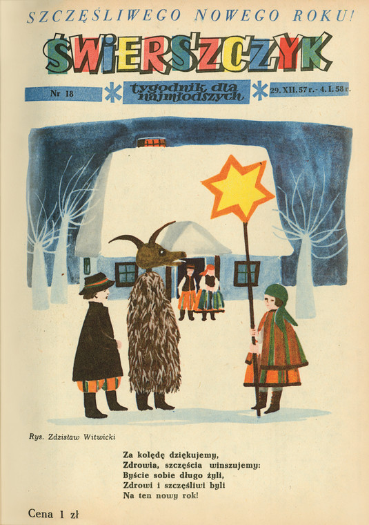 "Świerszczyk" okładka z 1957 roku