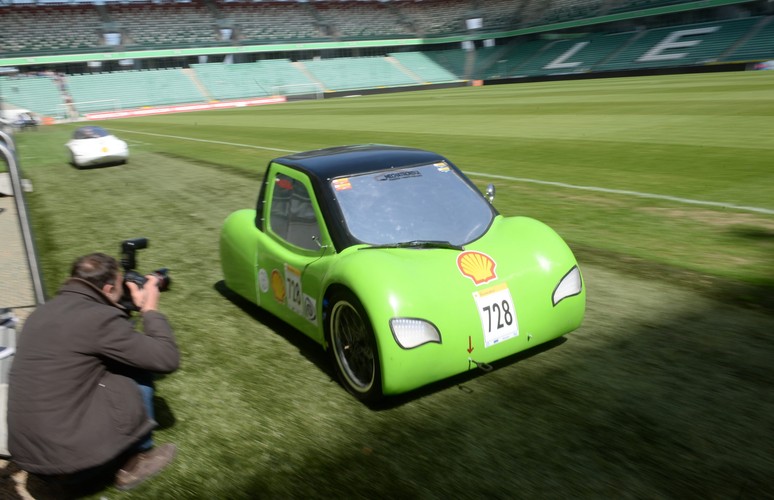 Pojazd zespołu Green Arrow z Politechniki Warszawskiej. <br><br>fot. (mr) PAP/Bartłomiej Zborowski