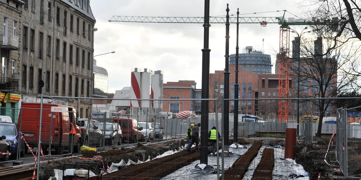 nowe drogi na terenie Nowego Centrum Lodzi 