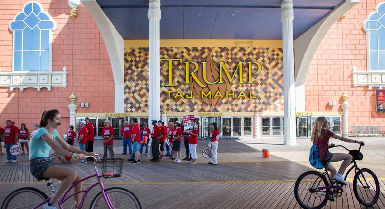 The former Trump Taj Mahal in Atlantic City, New Jersey.