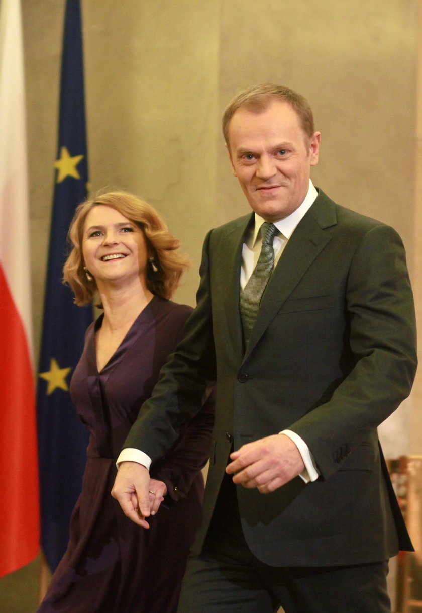 Donald Tusk z żoną Małgorzatą w 2010 r.
