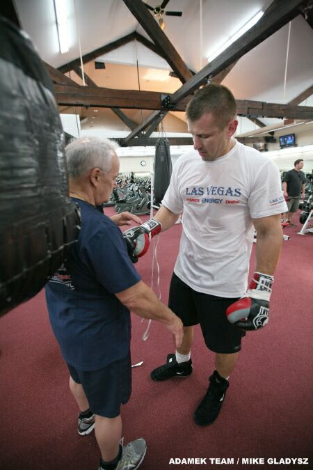 Trening medialny Tomasza Adamka