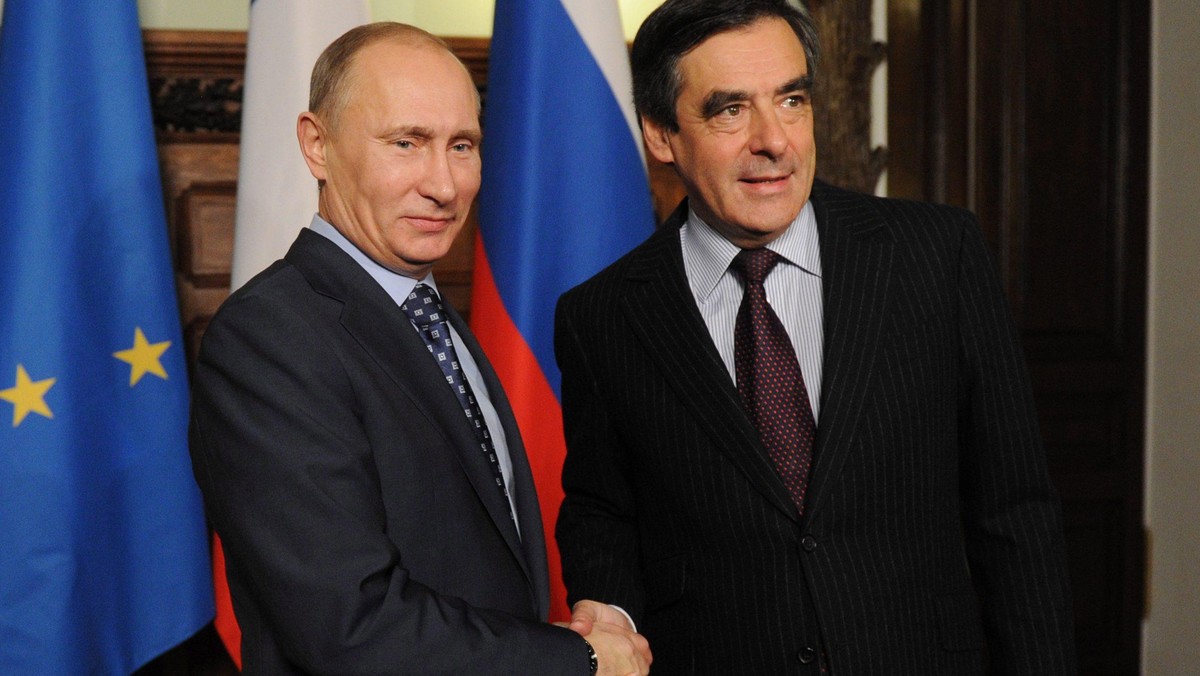 Francois Fillon Władimir Putin Fillon