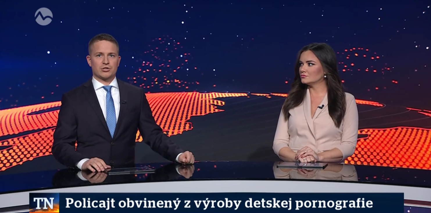 Moderátorka Zuzelková počas svojho posledného vysielania.