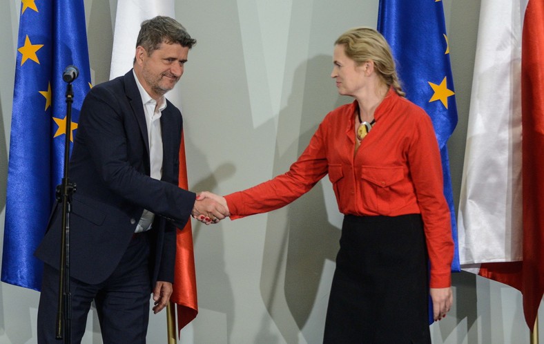 Janusz Palikot i Barbara Nowacka