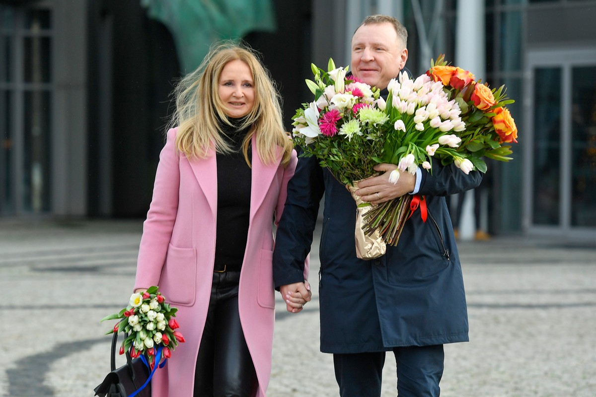 Jacek i Joanna Kurscy wzięli ślub kościelny w sanktuarium w Łagiewnikach