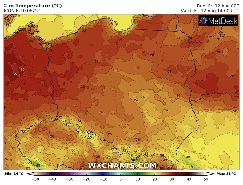 Temperatura może sięgnąć nawet 30 st. C