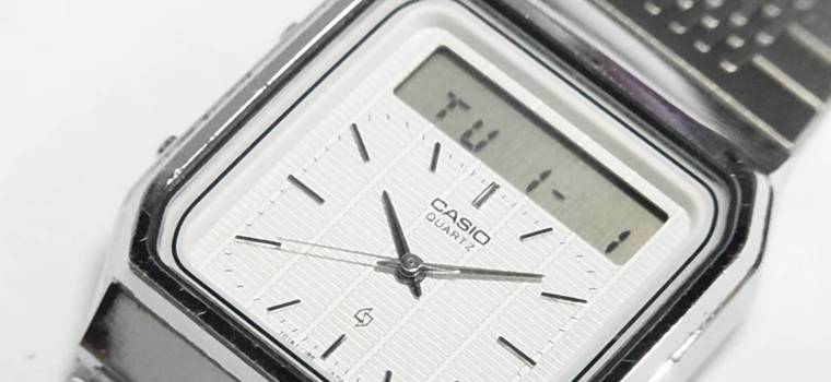 Nietypowy zegarek z 1984 r. Ma wskazówki i dotykowe... szkło. Jego zastosowanie może zaskoczyć