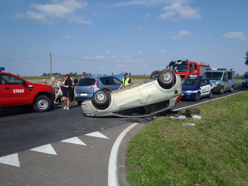 Ranni więźniowie po wypadku pod Kłodawą!