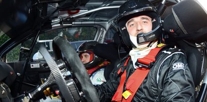 Robert Kubica miał wypadek. Jego auto spłonęło!