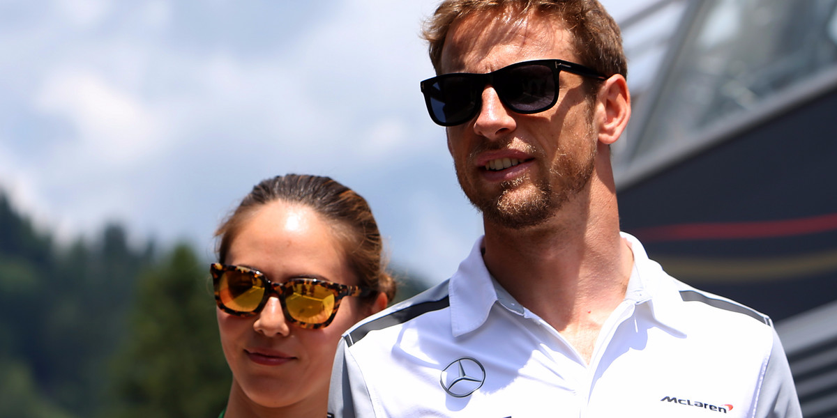 F1 driver Jenson Button recalls the time a 'very, very drunk' Richard Branson made his ex-wife 'uncomfortable'