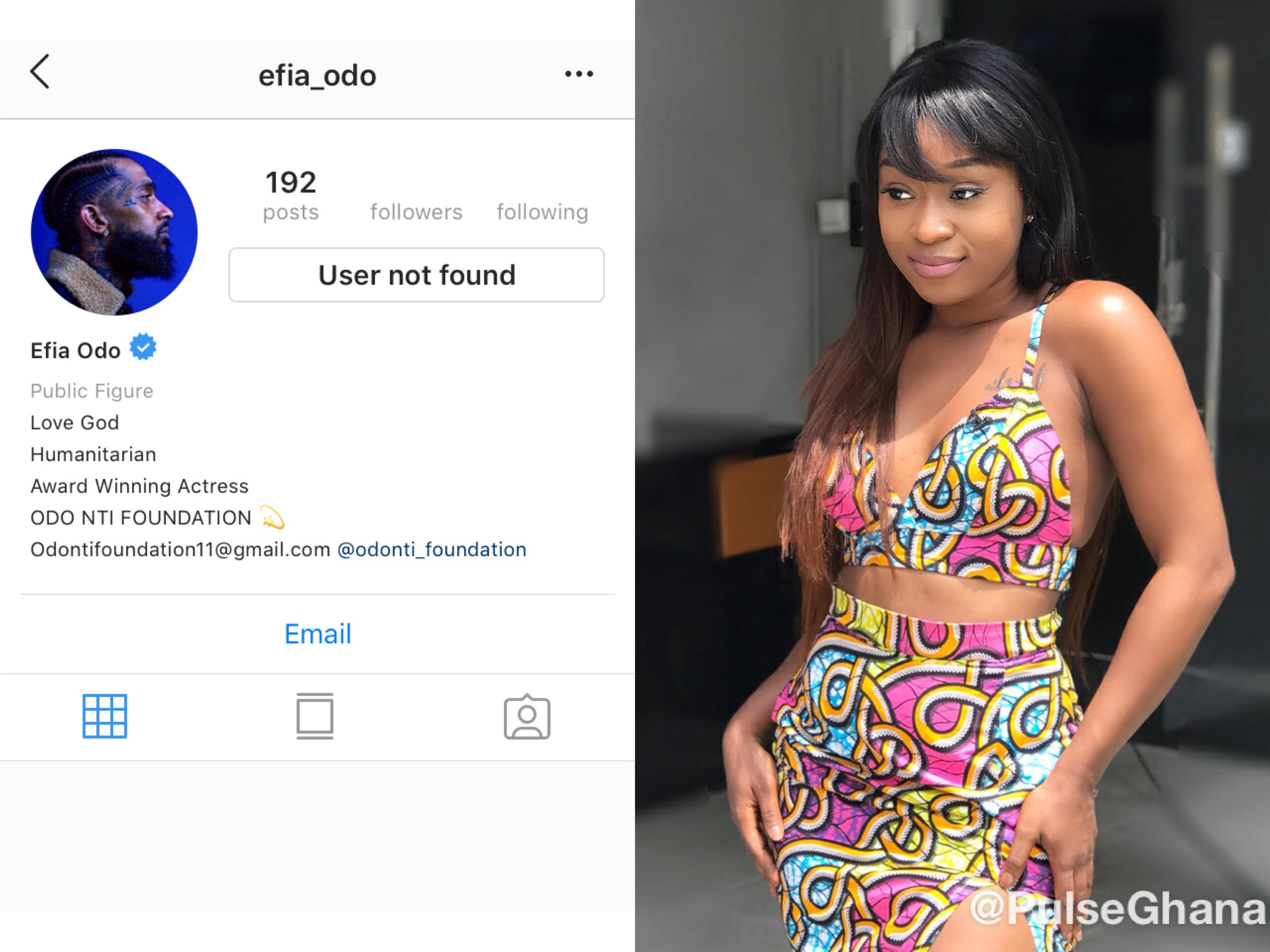 Efia Odo goes off Instagram after whirling threesome