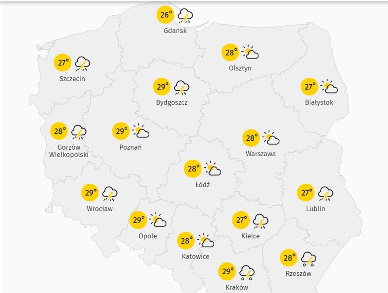 Pogoda Prognoza Pogody Niedziela 28 Czerwca 2020 Wiadomosci