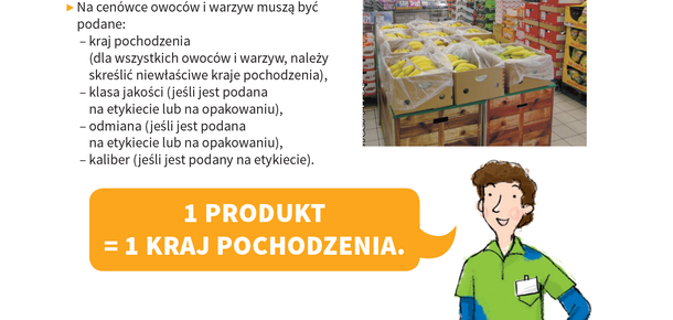 Biedronka Kraj pochodzenia - podręcznik sprzedawcy-kasjera