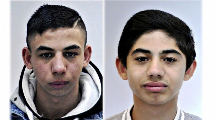 Ez a két fiú rabolt ki egy fiatalt a XX. kerületben /Fotó: Police.hu