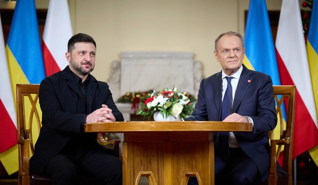 Volodimir Zelenski, Donald Tusk