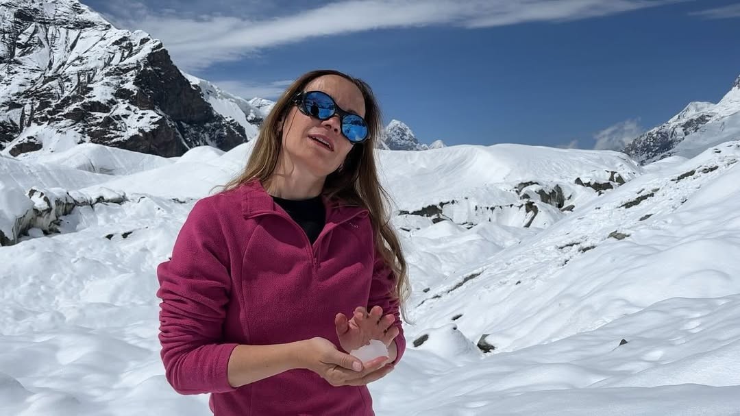 Ruská horolezkyňa Natalia Nagovitsynová. 