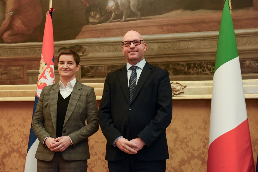 Ana Brnabić i Lorenco Fontana