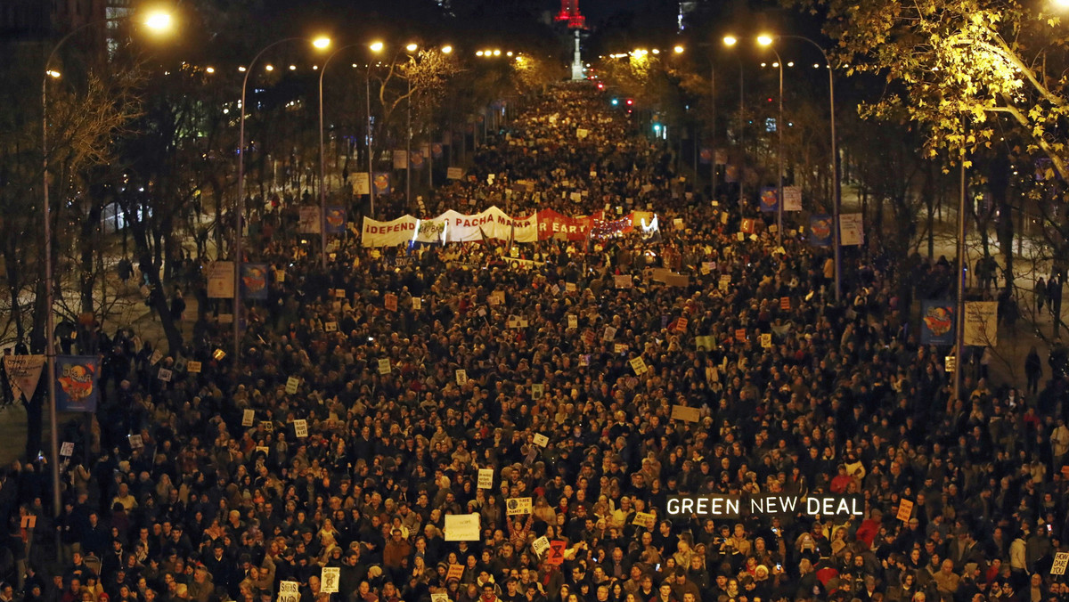 W Madrycie odbywa się protest organizowany z okazji trwającego tam od poniedziałku szczytu klimatycznego ONZ