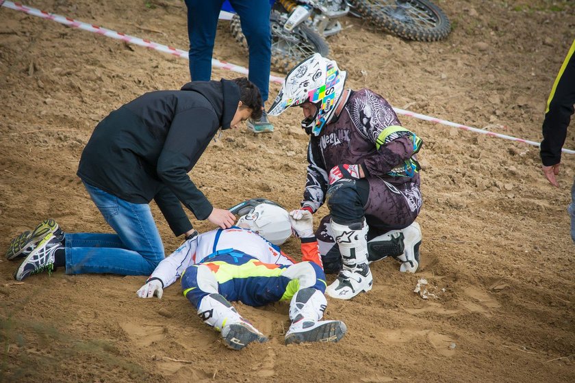 Tomasz Gollob, motocross, wypadek