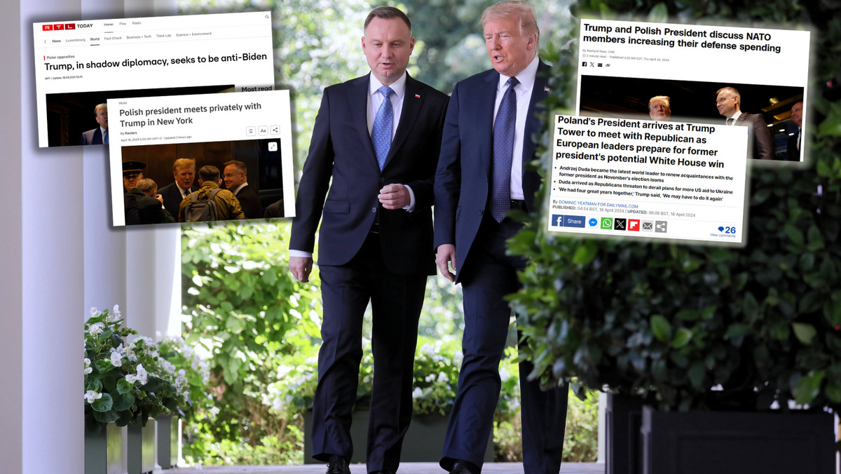 Spotkanie Andrzeja Dudy z Donaldem Trumpem. Zagraniczne media komentują