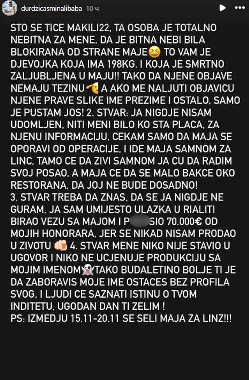 Operisana Maja Marinković, seli se iz Srbije: Asmin otkrio detalje
