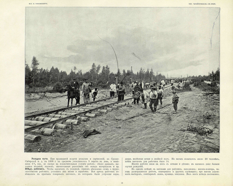 Budowa Szlaku Transsyberyjskiego w 1898 r.