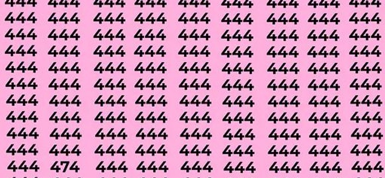 Znajdź liczbę 474. Mało kto robi to w mniej niż 10 sekund!