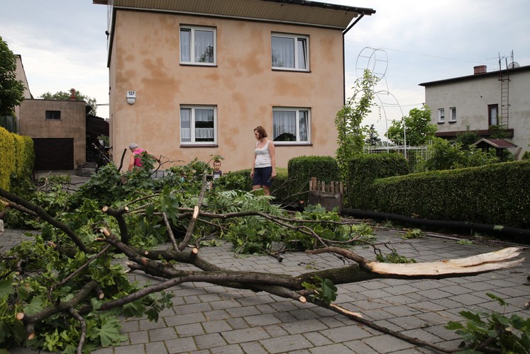 Wyry na Śląsku. Zniszczenia po burzy