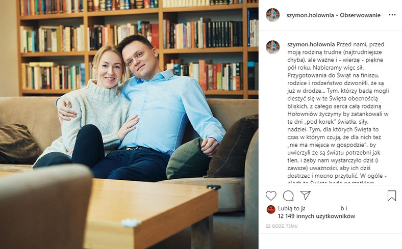 Szymon Hołownia na Instagramie