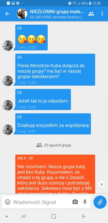 Rozmowa Łukasza Piebiaka (MSII) z "Małą Emi" przez internetowy komunikator.