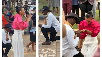 Pastor Onesmus popped the question to his girl friend while she preached on the street