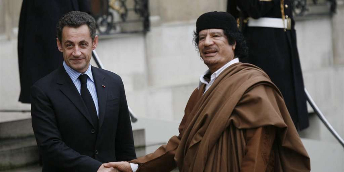 Skandal we Francji! Kaddafi płacił Sarkozy'emu