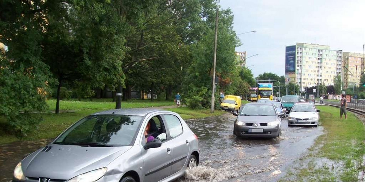 Byle ulewa i miasto zalane