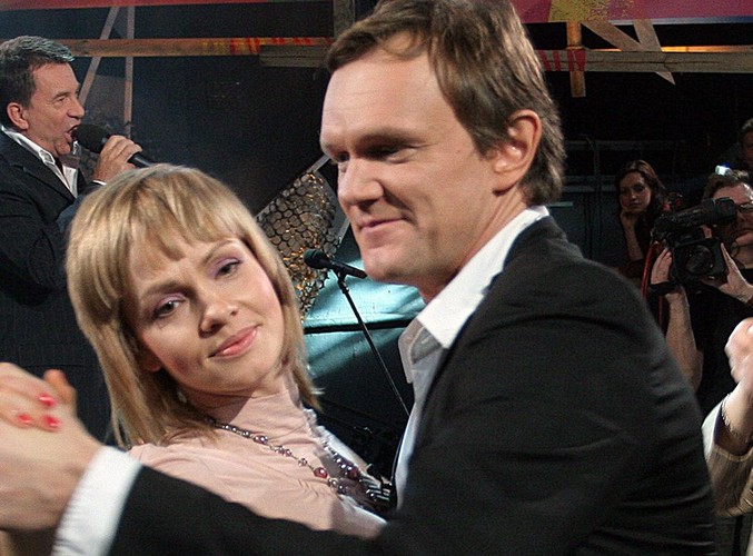 Weronika Marczuk i Cezary Pazura