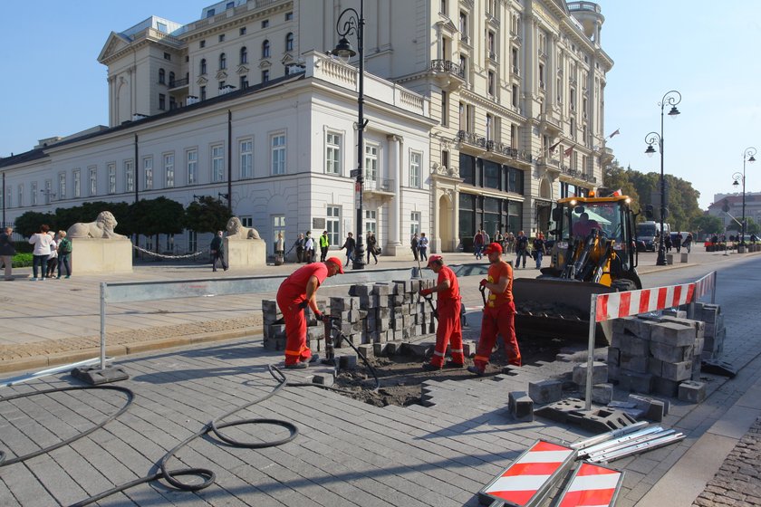 Znów remont na Krakowskim Przedmieściu