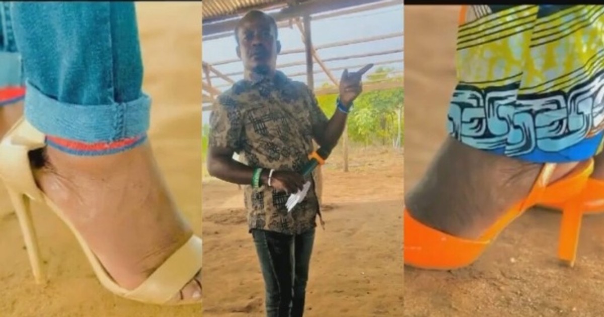 Pastor who wears high heels says men’s shoes give him body pain Pulse
