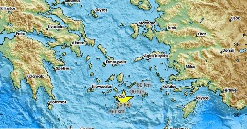 Zemljotres, Santorini