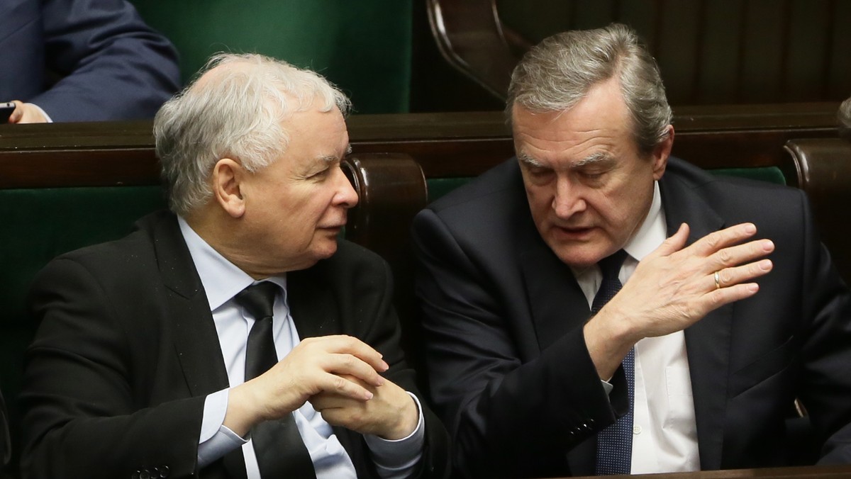 Piotr Gliński i Jarosław Kaczyński