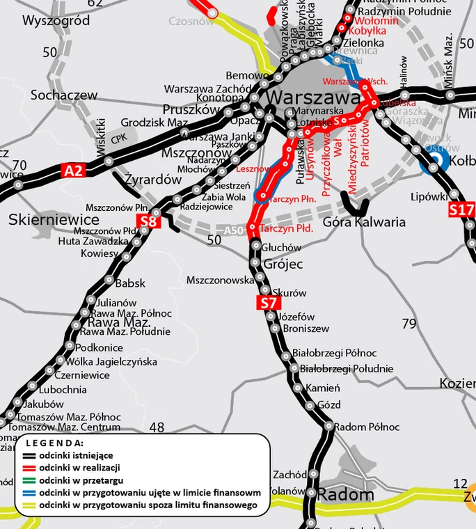 Budowa drogi S7 Warszawa-Grójec