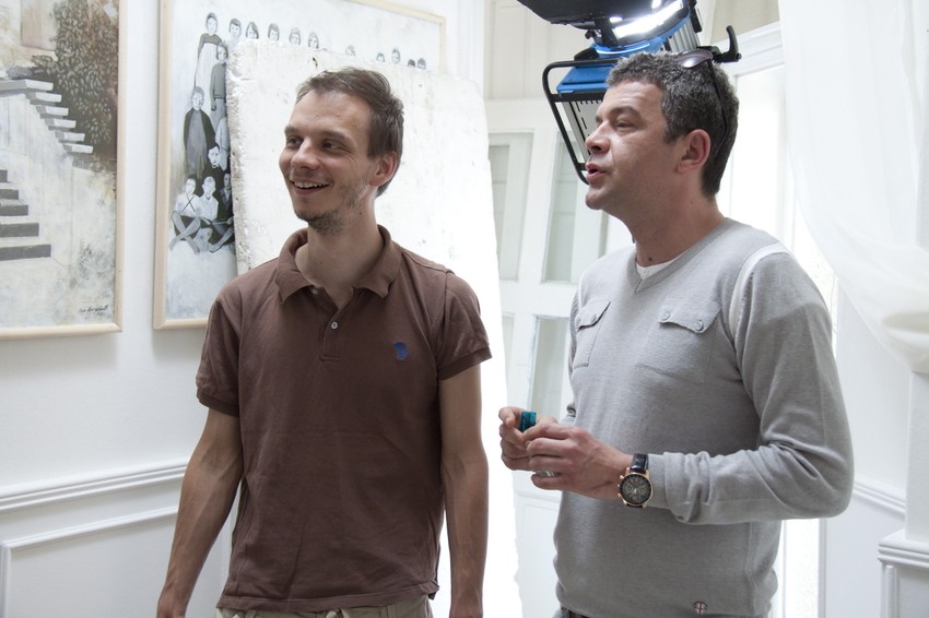 Kosta Đorđević i Nebojša Glogovac na snimanju filma "S/Kidanje"