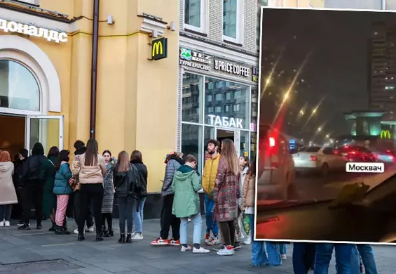 McDonald's zamyka lokale w Rosji. Wielokilometrowe kolejki po ostatniego burgera