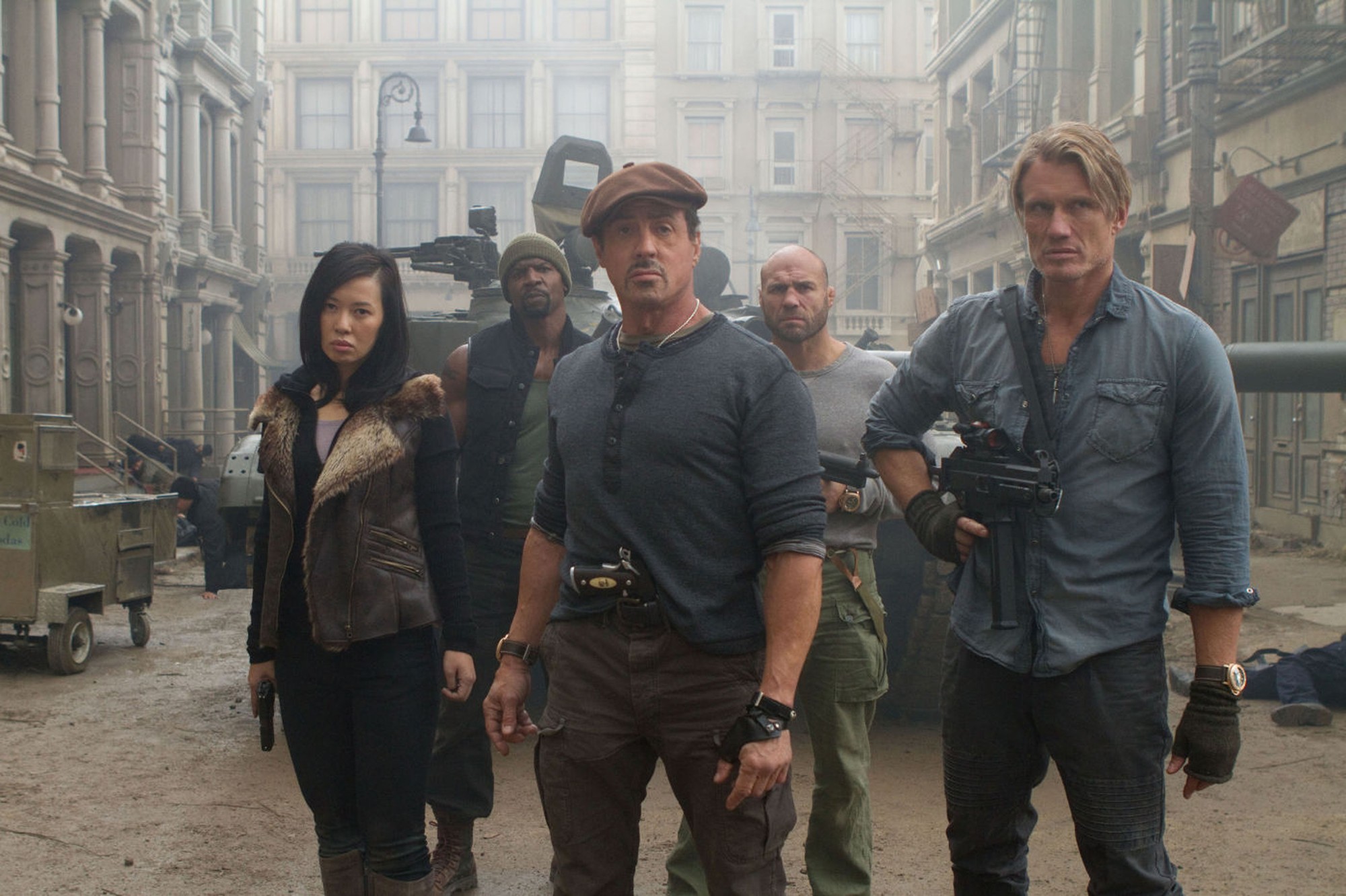 Scéna z filmu The Expendables 2