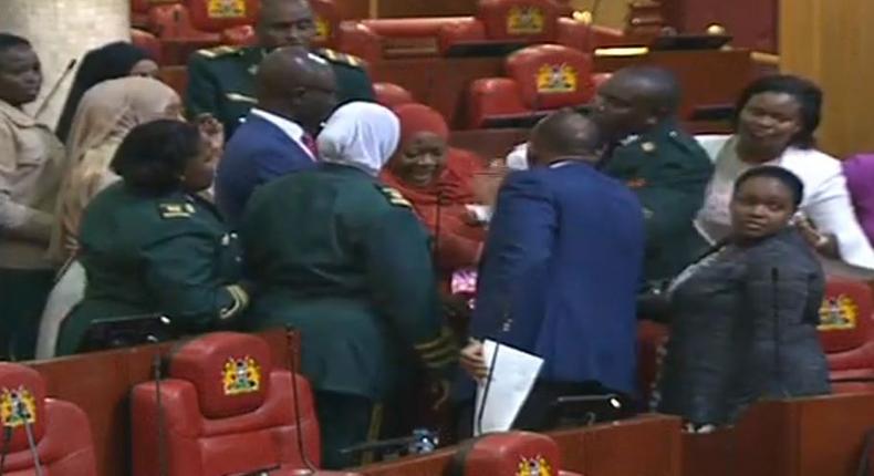 MP escorted out of National Assembly chamber for bringing a baby