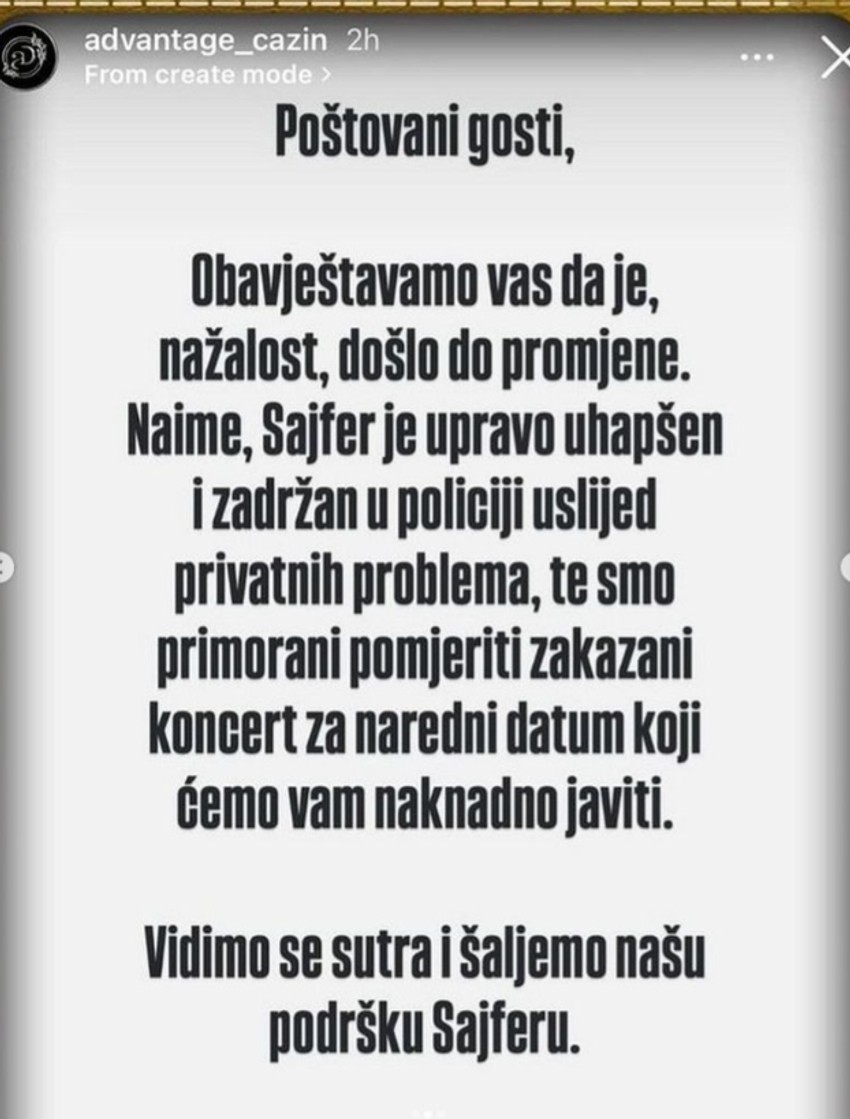 Uhapšen reper Sajfer