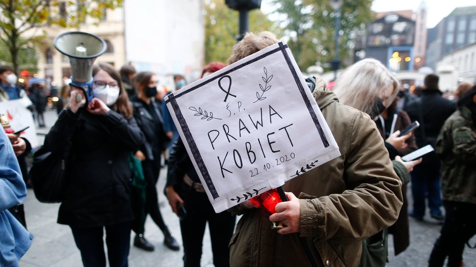 Protest przeciwko zaostrzeniu prawa aborcyjnego